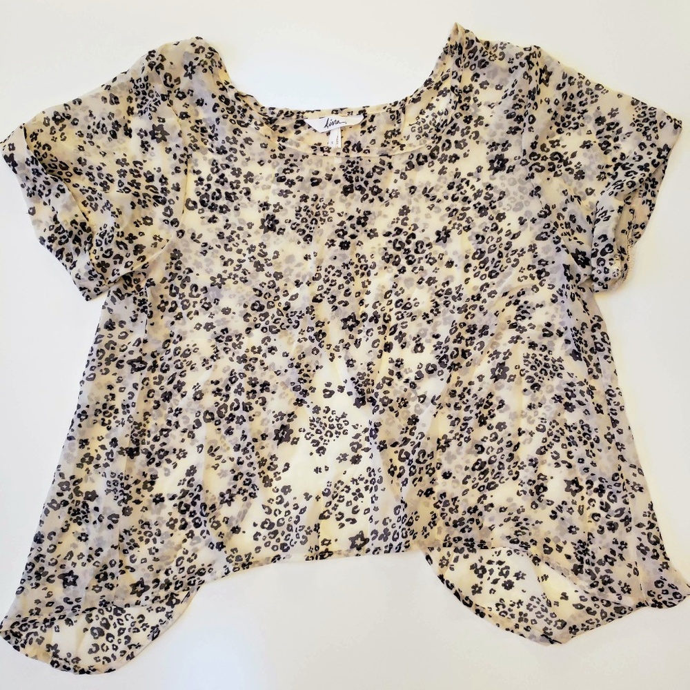 KIRRA Top - Open Back / Leopard Print - S